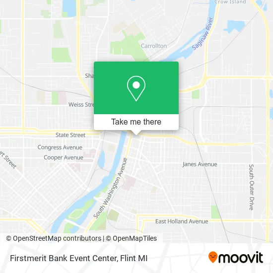 Firstmerit Bank Event Center map