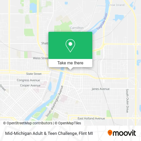 Mid-Michigan Adult & Teen Challenge map