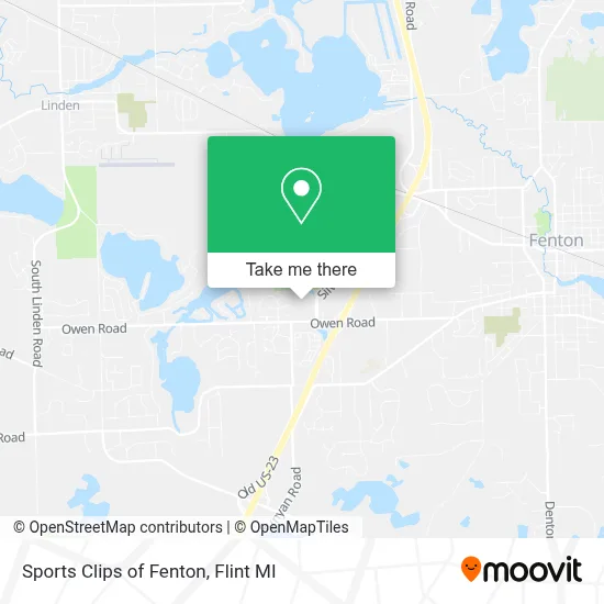 Sports Clips of Fenton map