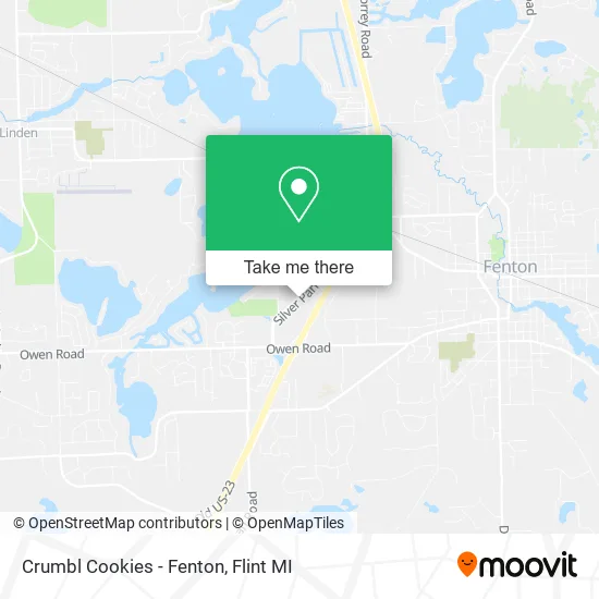 Crumbl Cookies - Fenton map