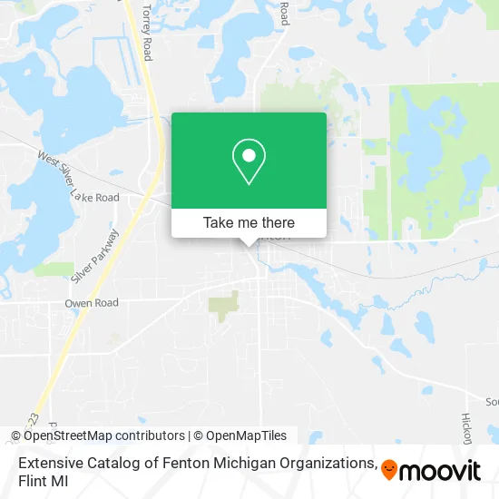 Extensive Catalog of Fenton Michigan Organizations map