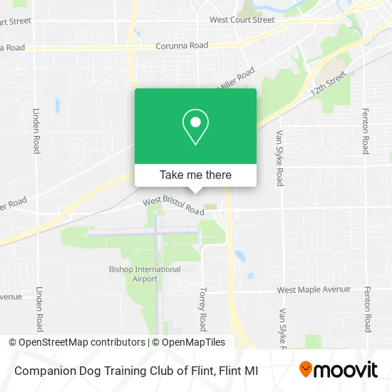 Companion Dog Training Club of Flint map