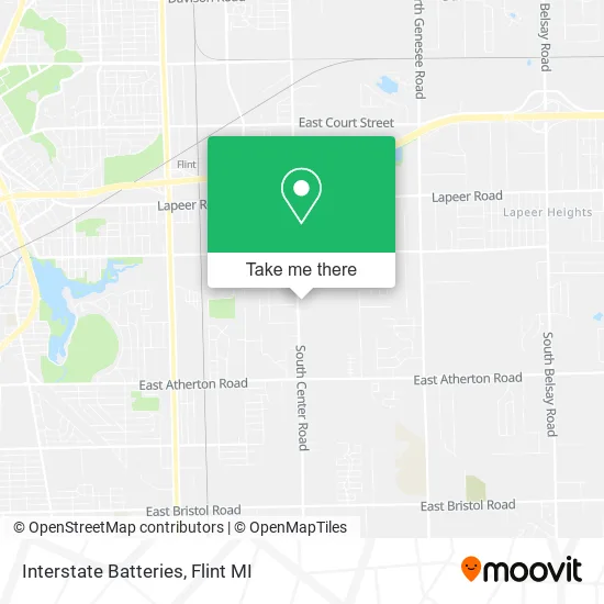Interstate Batteries map