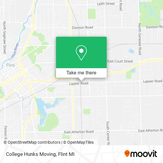 College Hunks Moving map