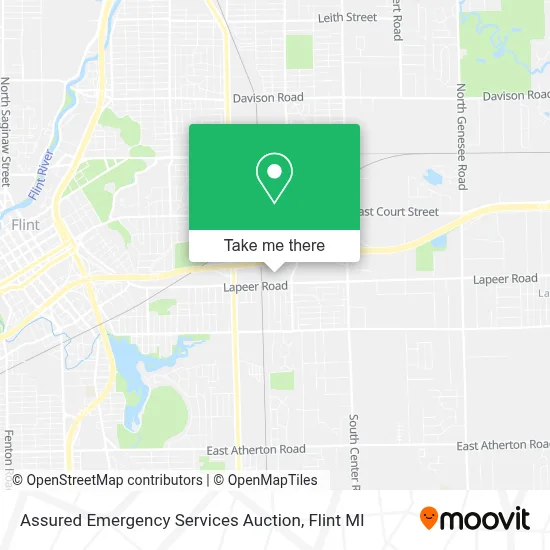 Assured Emergency Services Auction map