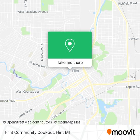 Flint Community Cookout map