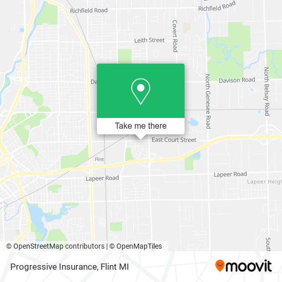 Progressive Insurance map