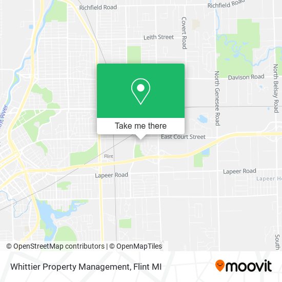 Whittier Property Management map