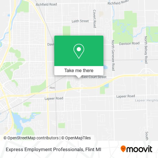 Express Employment Professionals map