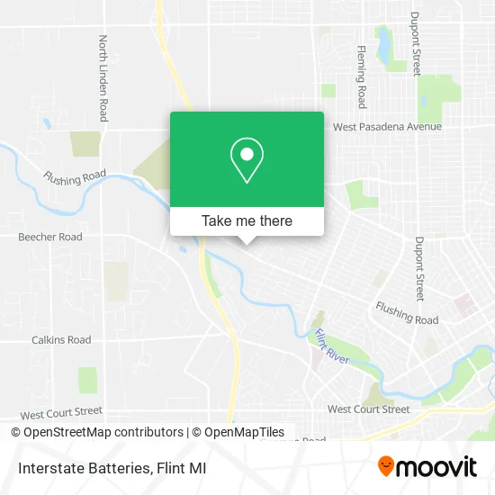 Interstate Batteries map