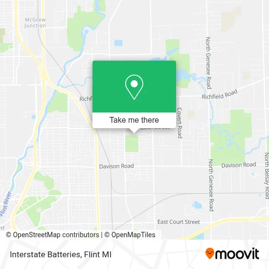 Interstate Batteries map
