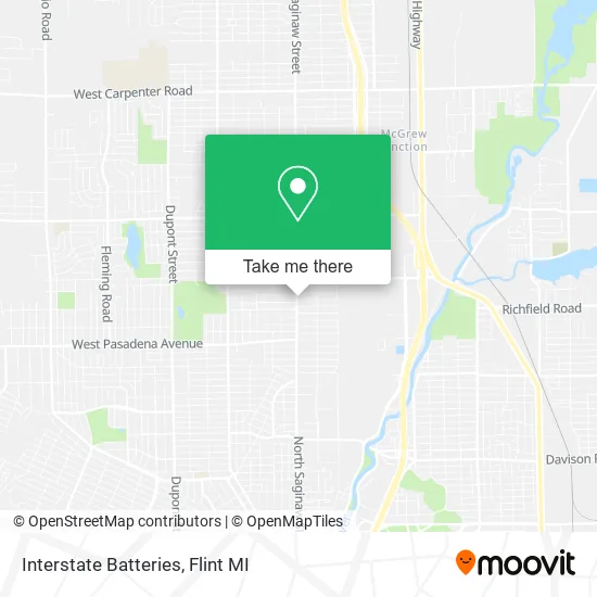 Interstate Batteries map