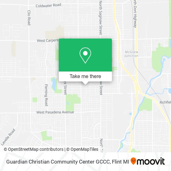 Mapa de Guardian Christian Community Center GCCC