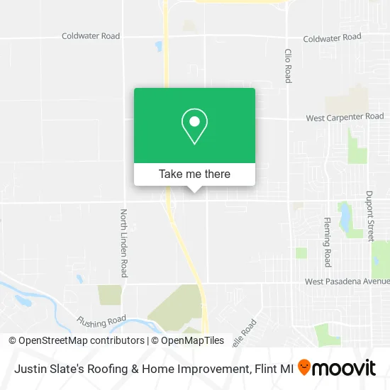 Justin Slate's Roofing & Home Improvement map