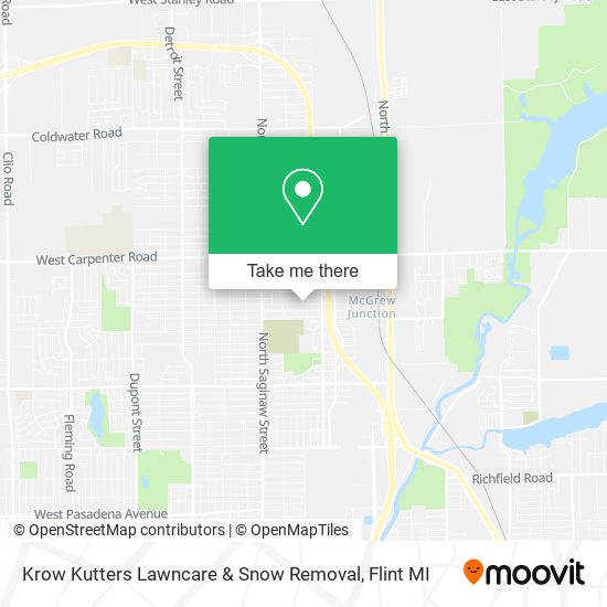 Krow Kutters Lawncare & Snow Removal map