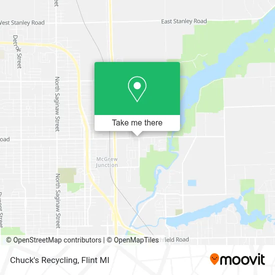 Chuck's Recycling map