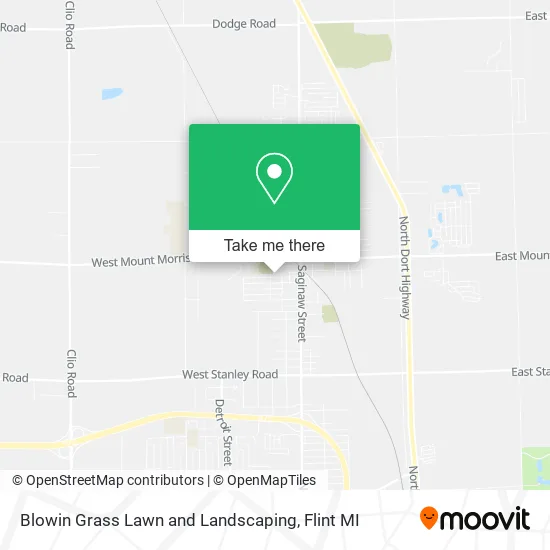 Mapa de Blowin Grass Lawn and Landscaping