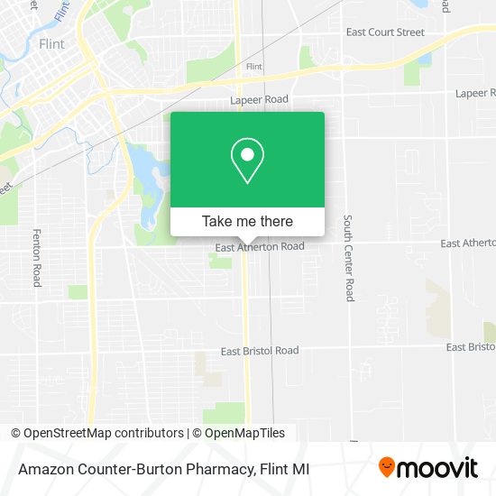 Amazon Counter-Burton Pharmacy map