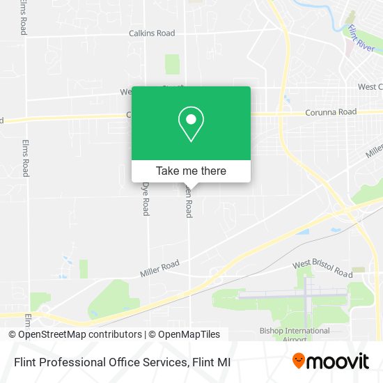 Flint Professional Office Services map