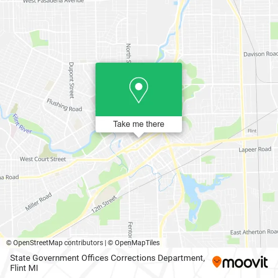 State Government Offices Corrections Department map