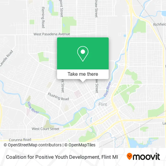 Coalition for Positive Youth Development map