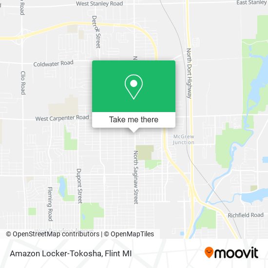 Amazon Locker-Tokosha map