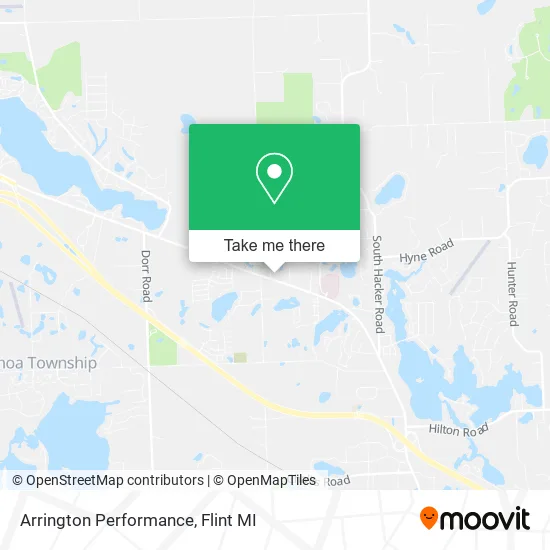 Arrington Performance map