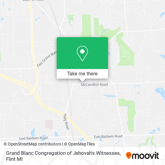 Grand Blanc Congregation of Jehovah's Witnesses map