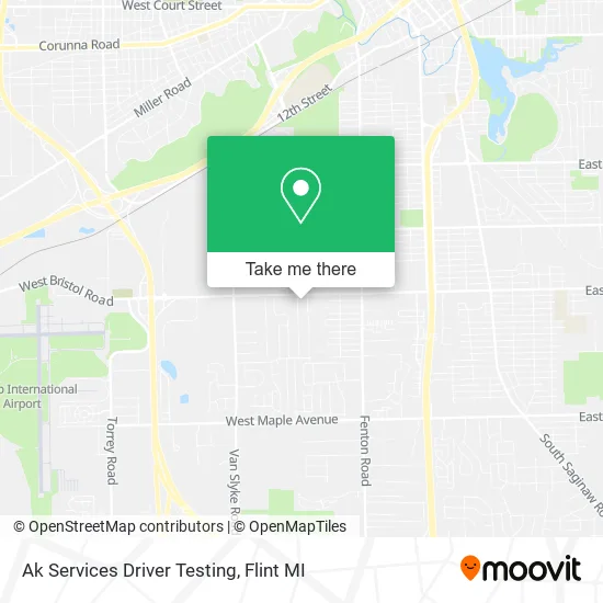 Mapa de Ak Services Driver Testing