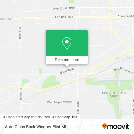 Auto Glass Back Window map