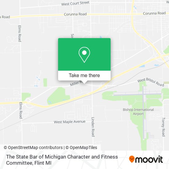 The State Bar of Michigan Character and Fitness Committee map