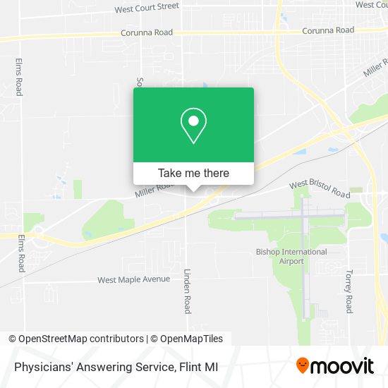 Physicians' Answering Service map