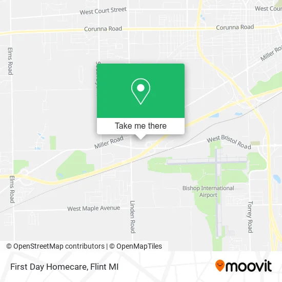 First Day Homecare map