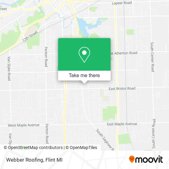 Webber Roofing map