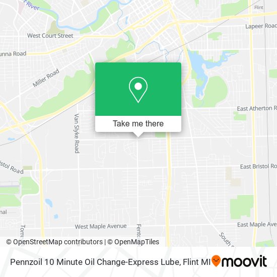 Mapa de Pennzoil 10 Minute Oil Change-Express Lube