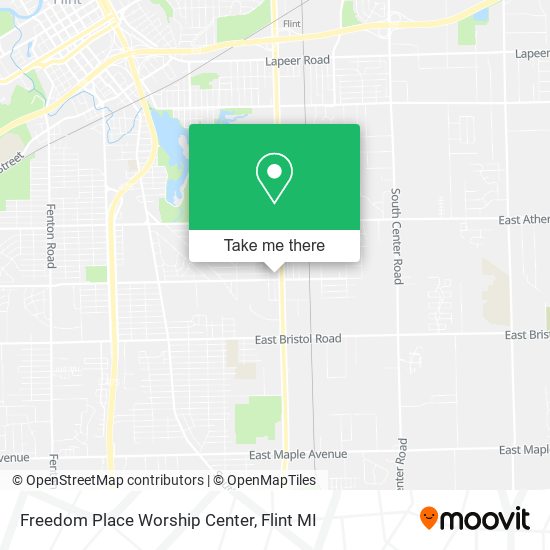 Freedom Place Worship Center map