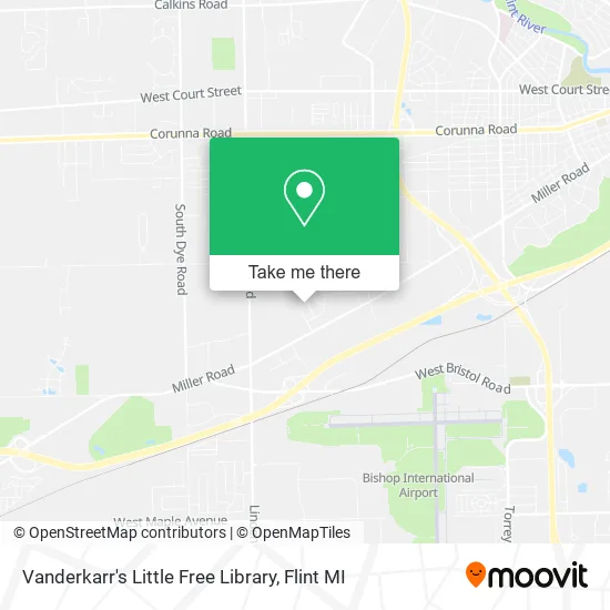 Vanderkarr's Little Free Library map
