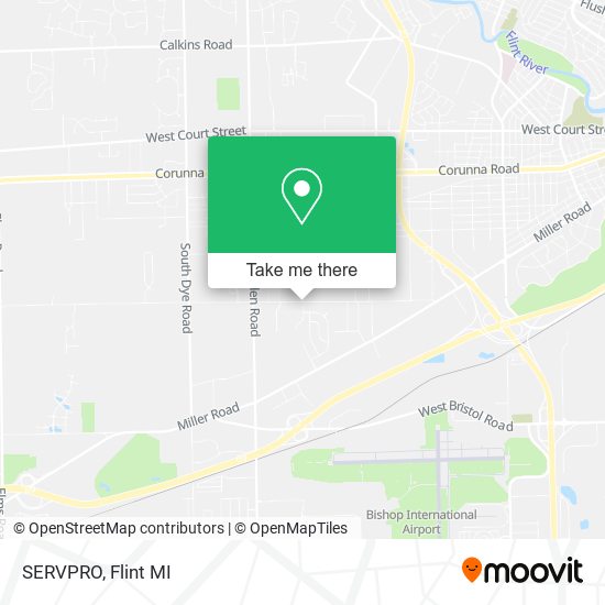 SERVPRO map