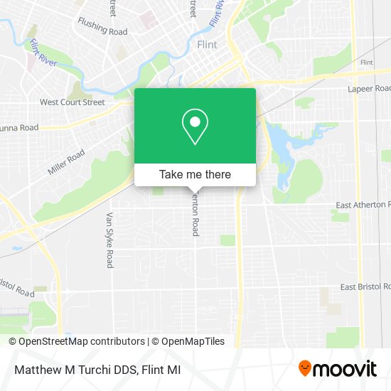 Matthew M Turchi DDS map