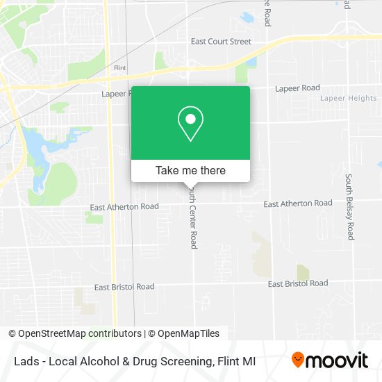 Mapa de Lads - Local Alcohol & Drug Screening