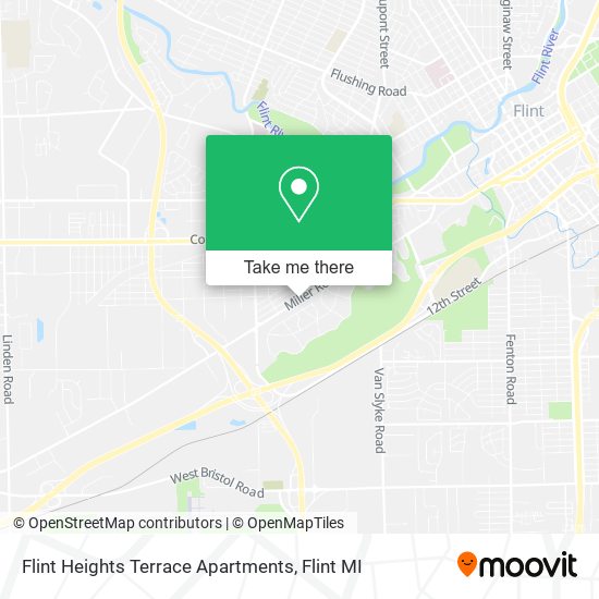 Flint Heights Terrace Apartments map