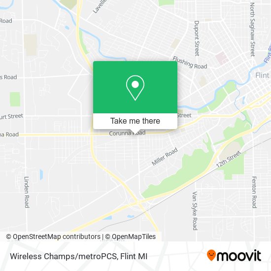 Mapa de Wireless Champs/metroPCS