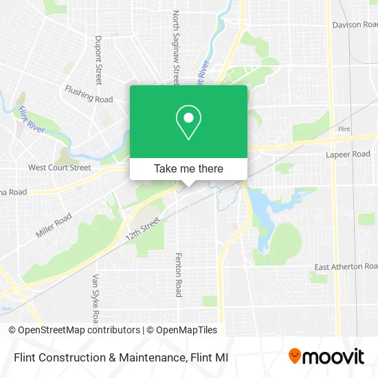 Flint Construction & Maintenance map