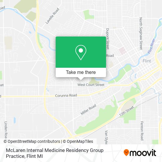 Mapa de McLaren Internal Medicine Residency Group Practice