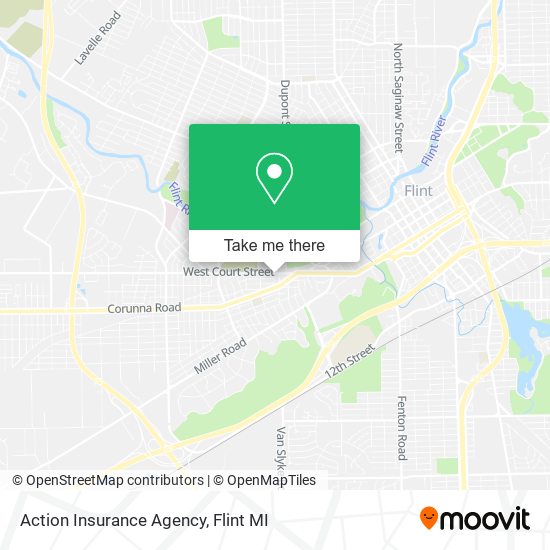 Mapa de Action Insurance Agency