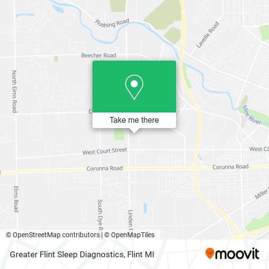 Mapa de Greater Flint Sleep Diagnostics