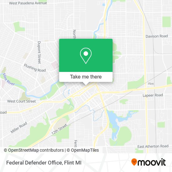 Federal Defender Office map