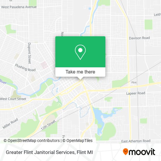 Greater Flint Janitorial Services map