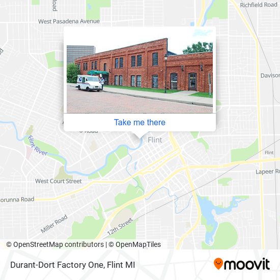 Mapa de Durant-Dort Factory One
