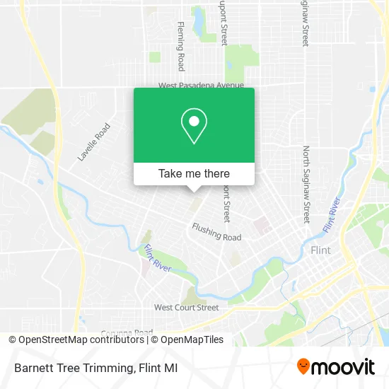 Barnett Tree Trimming map
